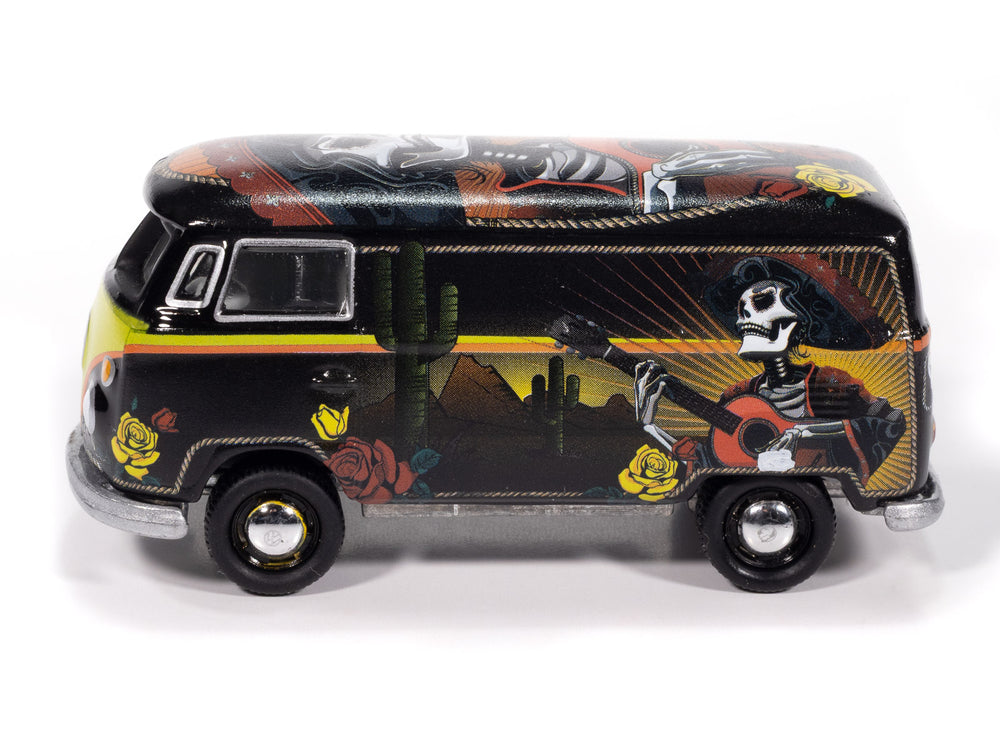 Johnny Lightning 1965 Volkswagen Transporter Day of the Dead (Auto World Store Exclusive) 1:64 Diecast