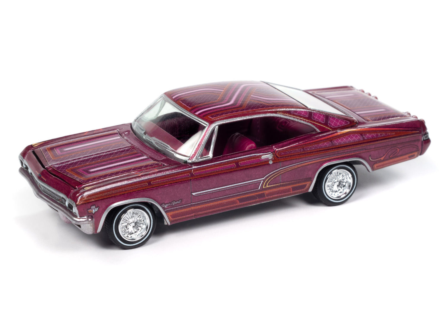 Johnny Lightning 1965 Chevy Impala SS Lowrider (Perfect Metallic Purple) (Auto World Store Exclusive) 1:64 Diecast