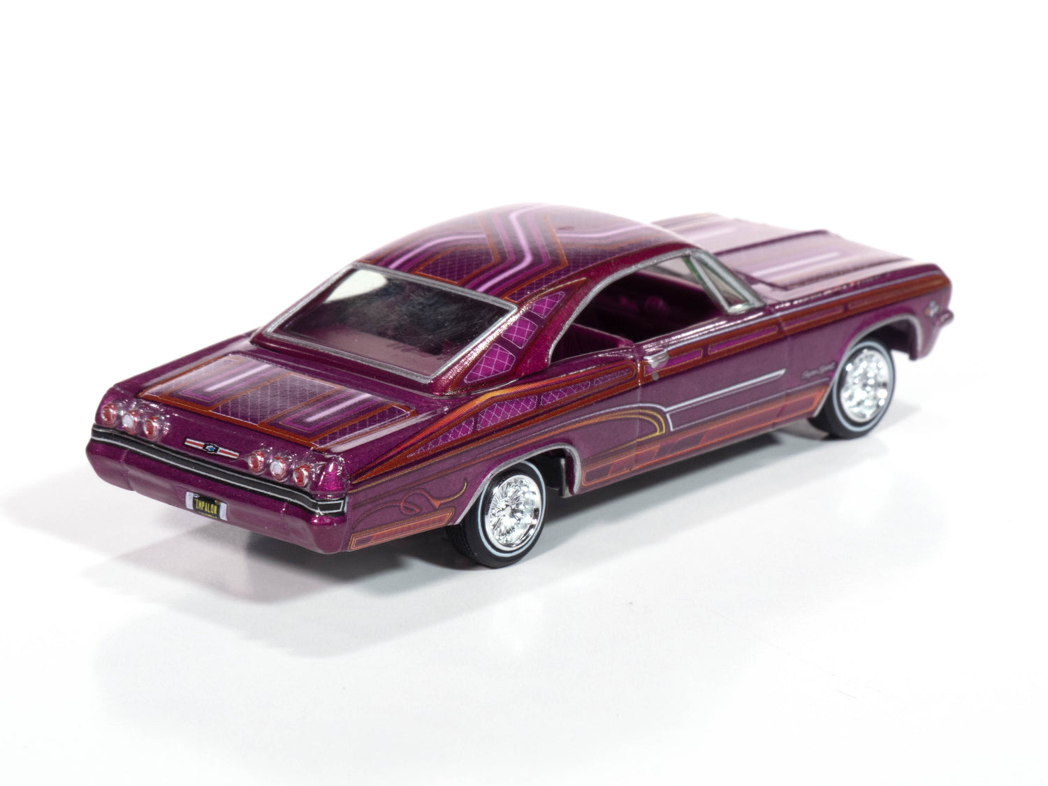 Johnny Lightning 1965 Chevy Impala SS Lowrider (Perfect Metallic Purple) (Auto World Store Exclusive) 1:64 Diecast