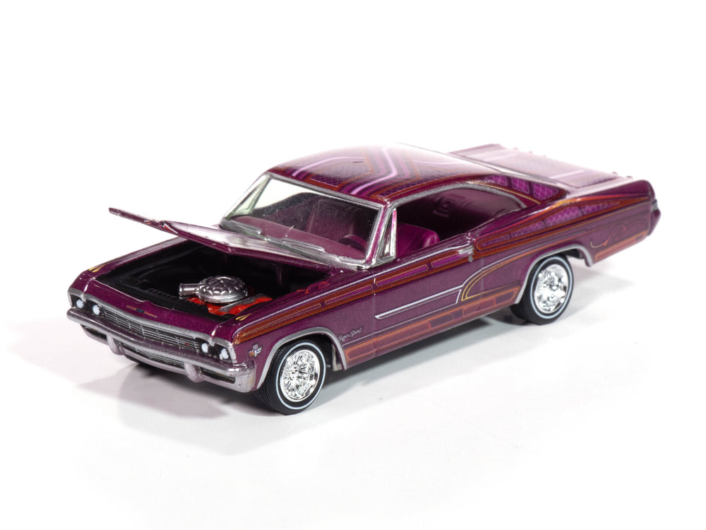 Johnny Lightning 1965 Chevy Impala SS Lowrider (Perfect Metallic Purple) (Auto World Store Exclusive) 1:64 Diecast