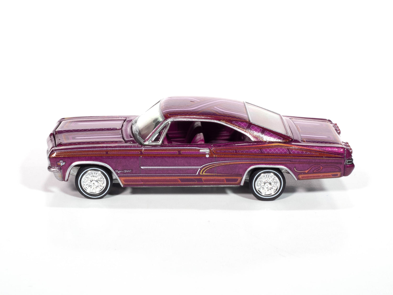 Johnny Lightning 1965 Chevy Impala SS Lowrider (Perfect Metallic Purple) (Auto World Store Exclusive) 1:64 Diecast