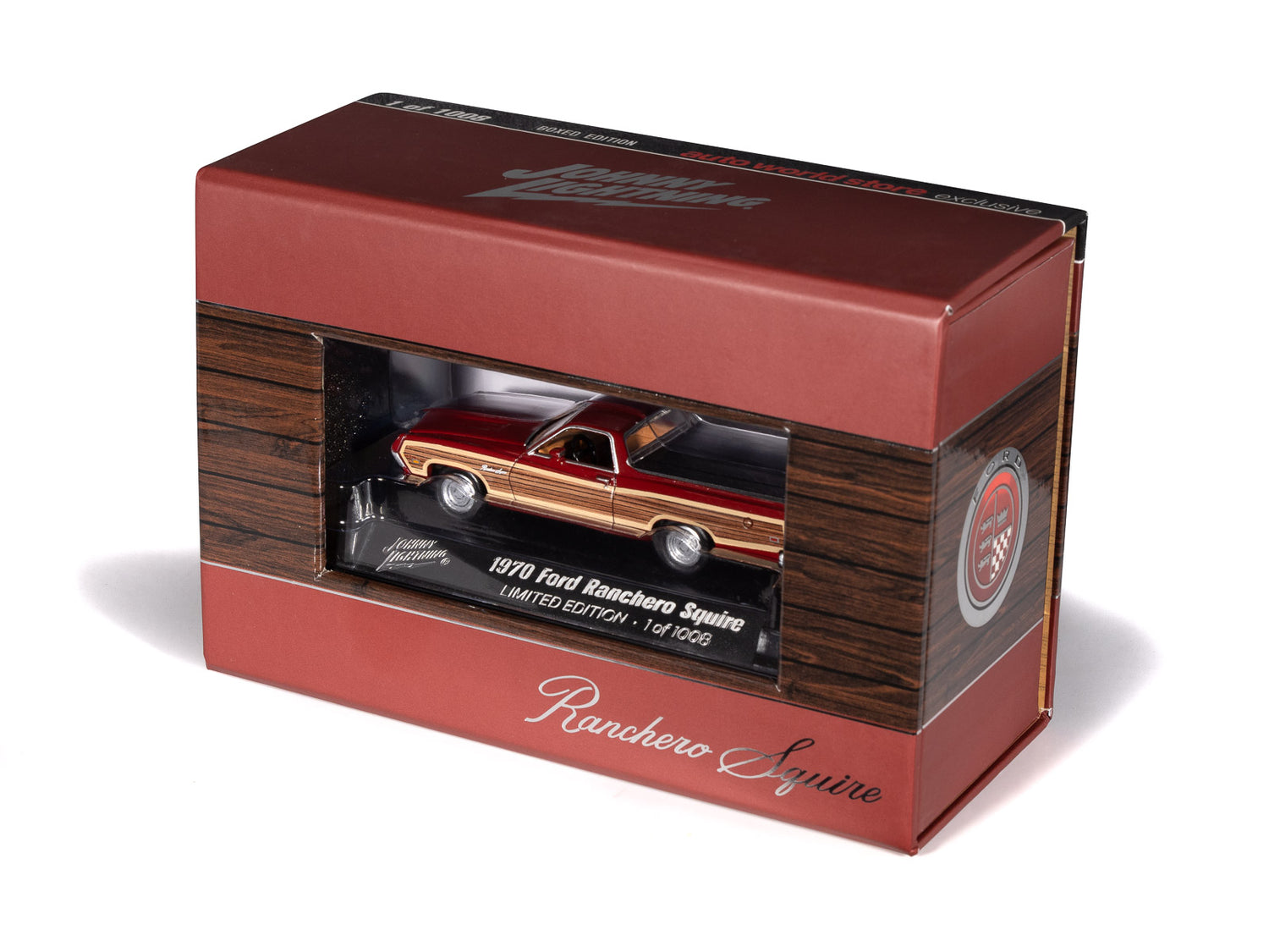 "PRE-ORDER" Johnny Lightning 1970 Ford Ranchero Squire (Auto World Store Exclusive) 1:64 Diecast (DUE APRIL 2026)