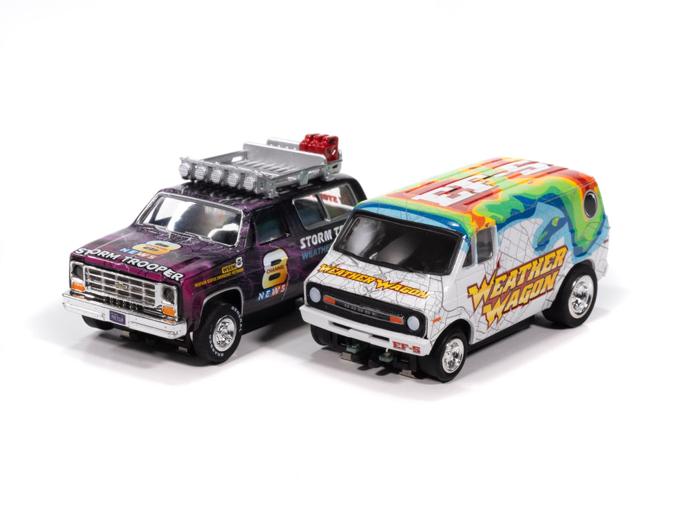 Auto World 23' Storm Racers Slot Race Set HO Scale