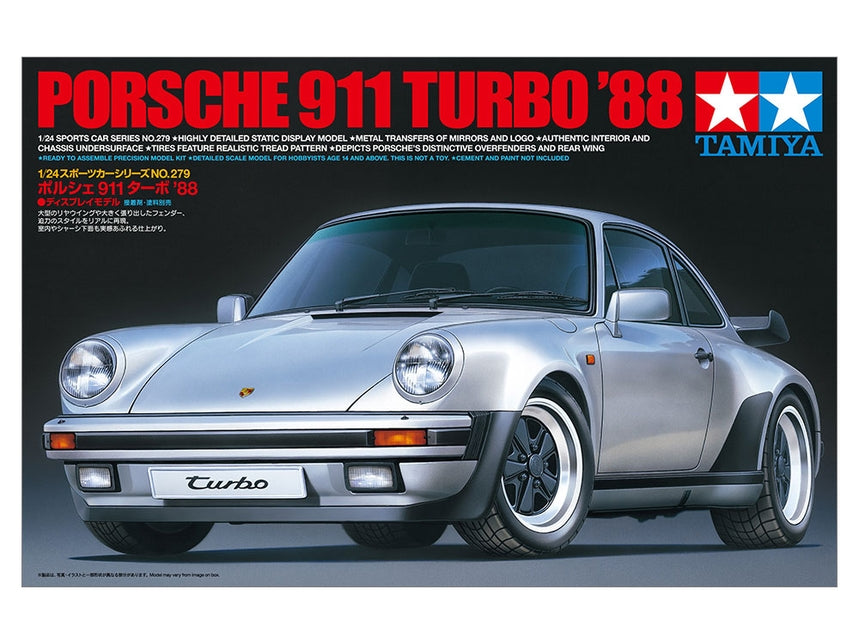 Tamiya 1988 Porsche 911 Turbo 1:24 Scale Model Kit