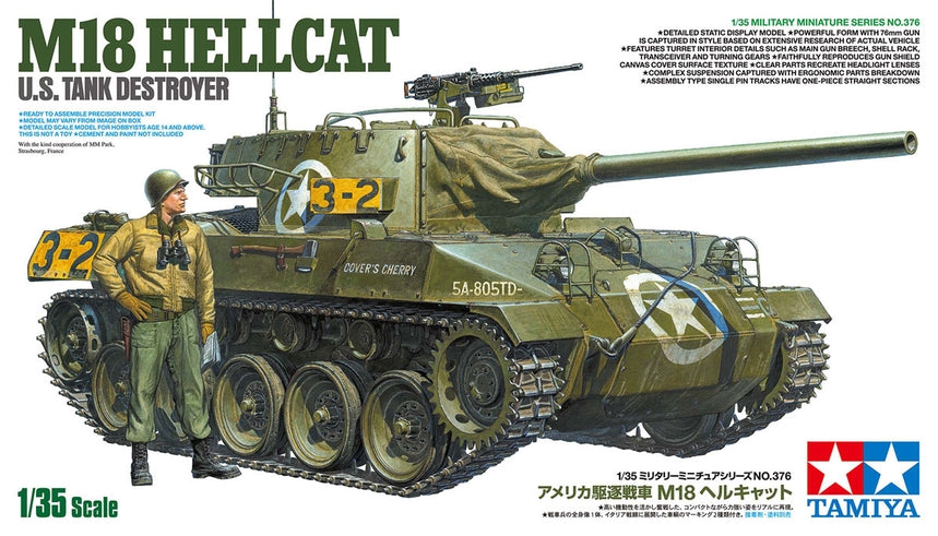 Tamiya M18 Hellcat U.S. Tank Destroyer 1/35 Tamiya Scale Model Kit