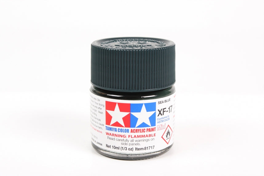 Tamiya Acrylic Mini XF17 Sea Blue 10ml Bottle