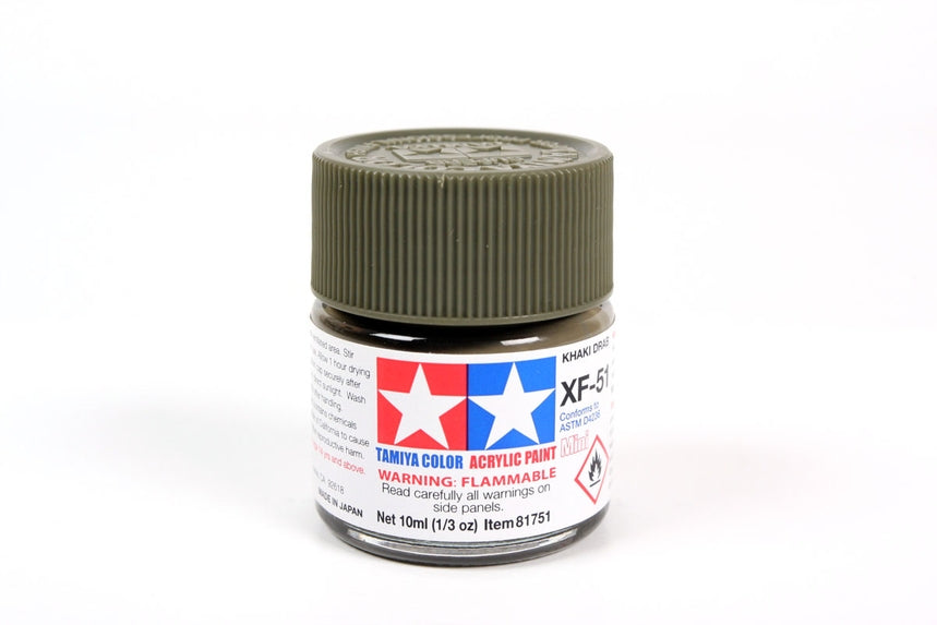 Tamiya Acrylic Mini XF51 Khaki Drab 10ml Bottle
