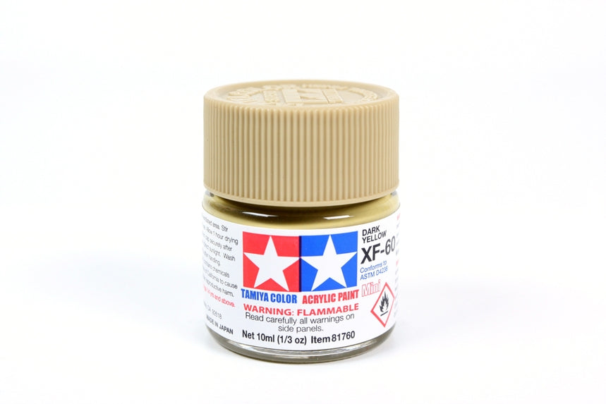 Tamiya Acrylic Mini XF60 Dark Yellow 10ml Bottle