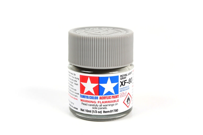 Tamiya Acrylic Mini XF80 Royal Light Gray 10ml Bottle