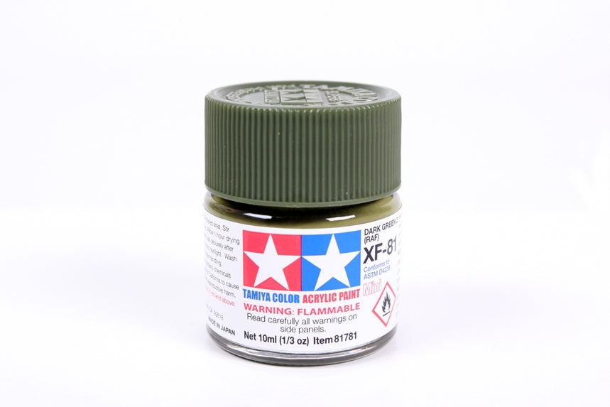 Tamiya Acrylic Mini XF81 Dark Green 2 RAF 10ml Bottle