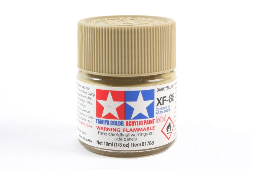 Tamiya Acrylic Mini XF88 Dark Yellow 2 10ml Bottle