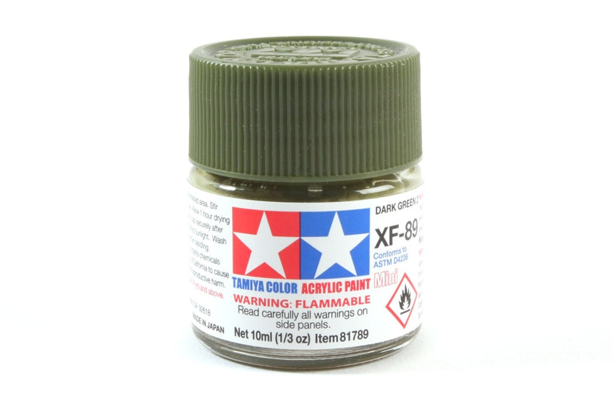 Tamiya Acrylic Mini XF89 Dark Green 2 10ml Bottle