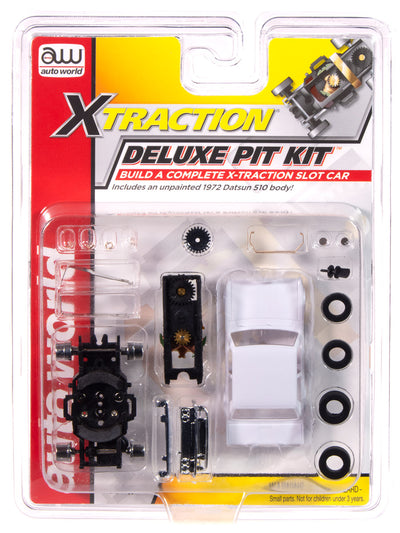 Auto World X-Traction Deluxe Pit Kit (1972 Datsun 510) HO Scale Slot Car