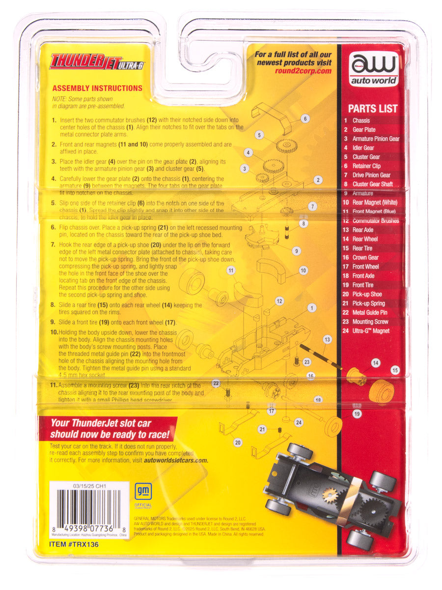 Auto World Thunderjet Deluxe Pit Kit (1968 Pontiac Firebird) HO Scale