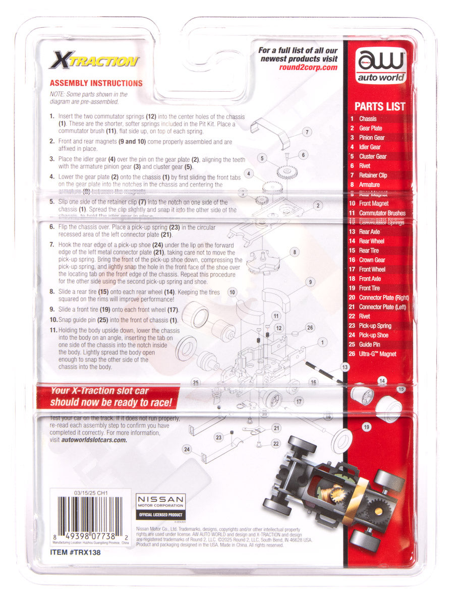 Auto World X-Traction Deluxe Pit Kit (1972 Datsun 620 Pickup) HO Scale Slot Car