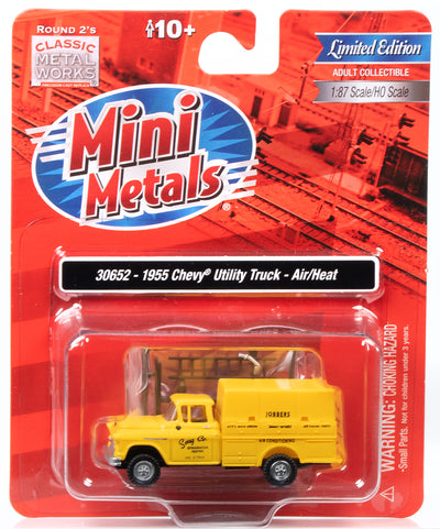 Classic Metal Works 1955 Chevy Utility Truck (Refrigeration & Heating) 1:87 HO Scale