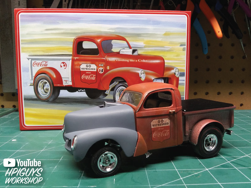 AMT 1940 Willys Pickup Gasser (Coca-Cola) 1:25 Scale Model Kit