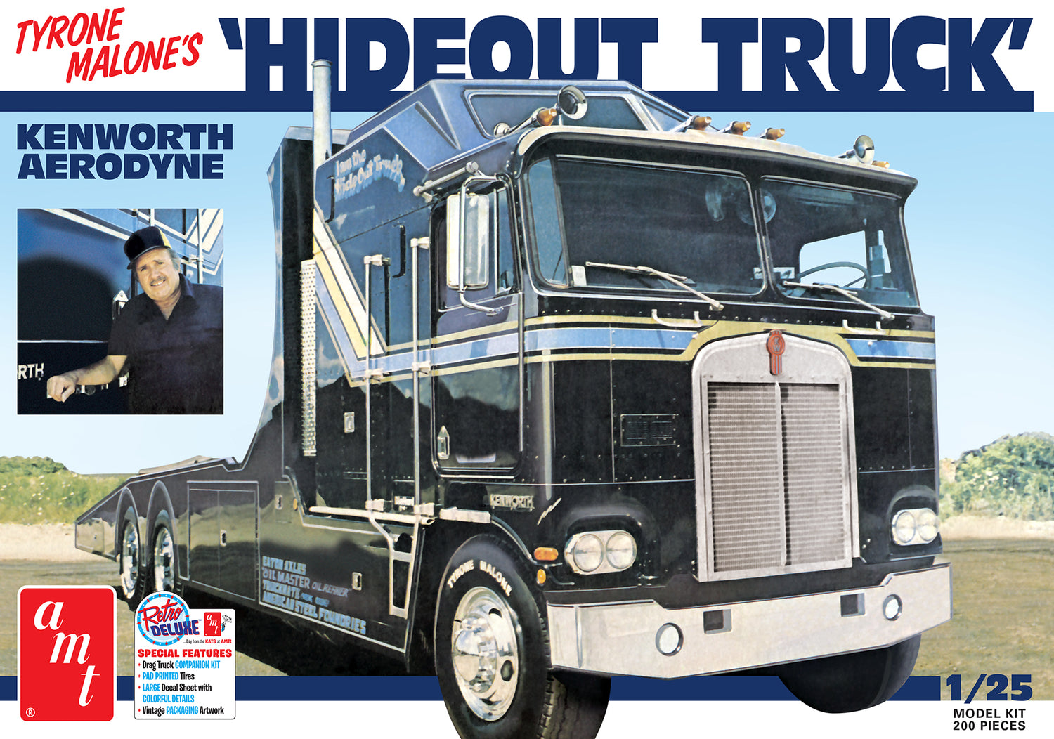 AMT Hideout Transporter Kenworth (Tyrone Malone) 1:25 Scale Model Kit (SALE111425)