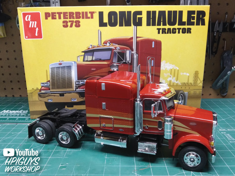 AMT Peterbilt 378 Long Hauler Semi Tractor 1:24 Scale Model Kit