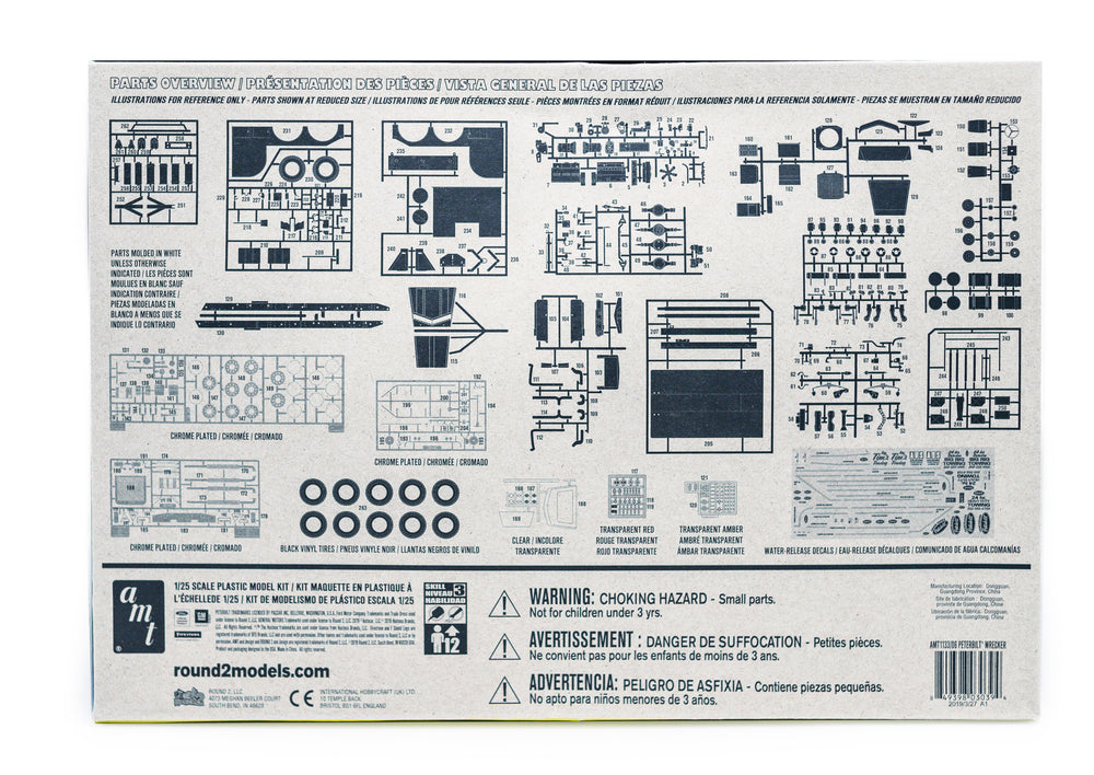 AMT Peterbilt 359 Wrecker 1:25 Scale Model Kit