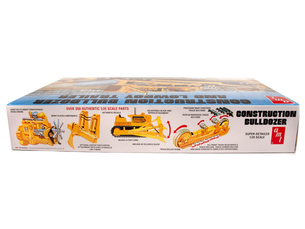 AMT Lowboy Trailer & Bulldozer Combo 1:25 Scale Model Kit