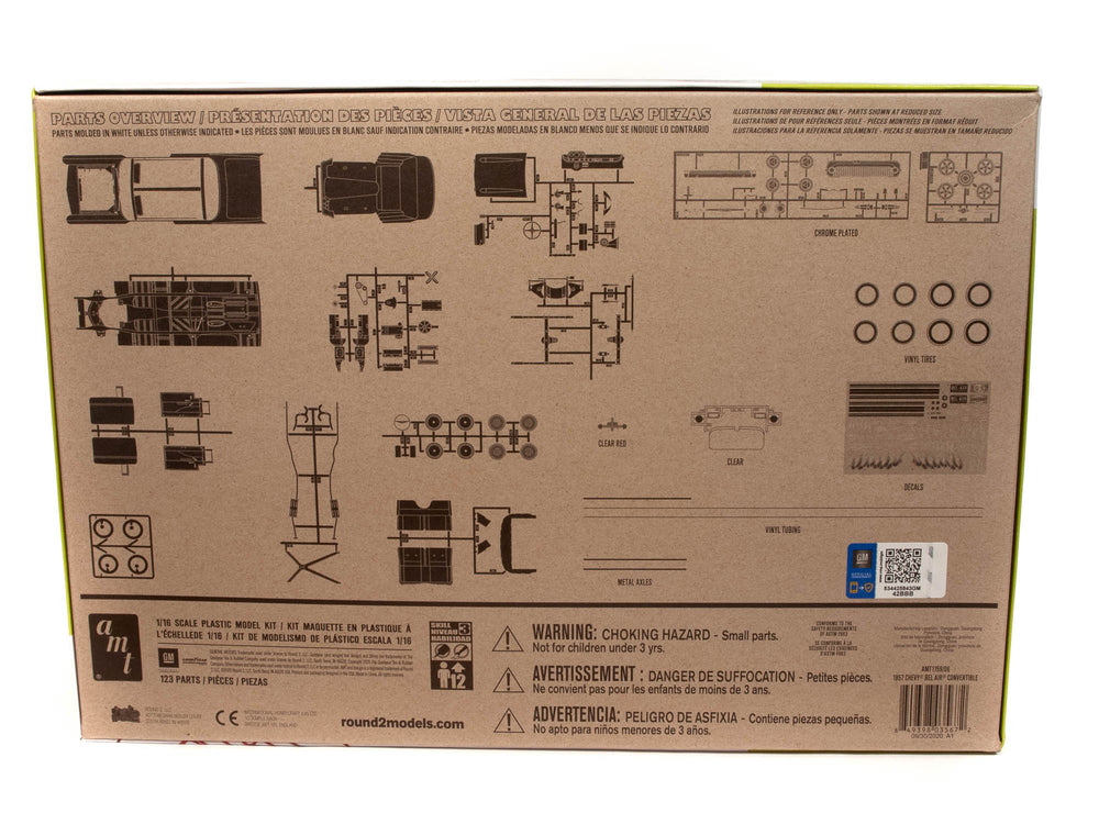 AMT 1957 Chevy Bel Air Convertible 1:16 Scale Model Kit