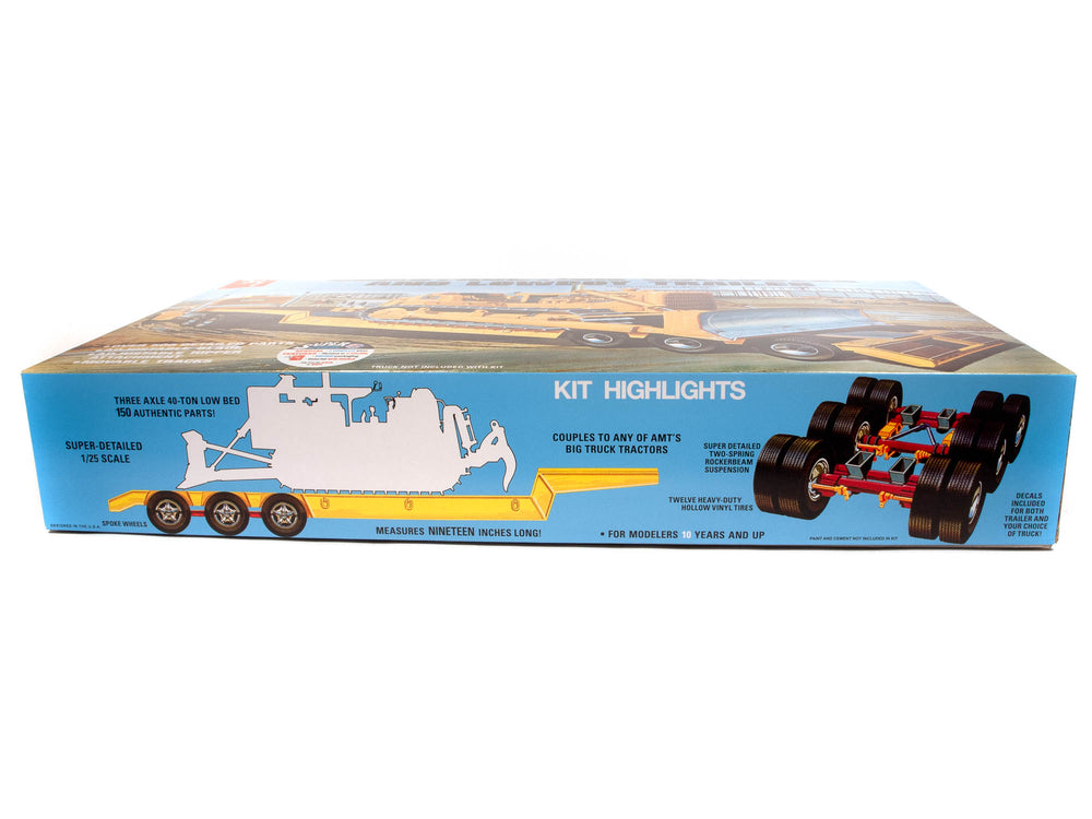 AMT Lowboy Trailer & Bulldozer Combo 1:25 Scale Model Kit