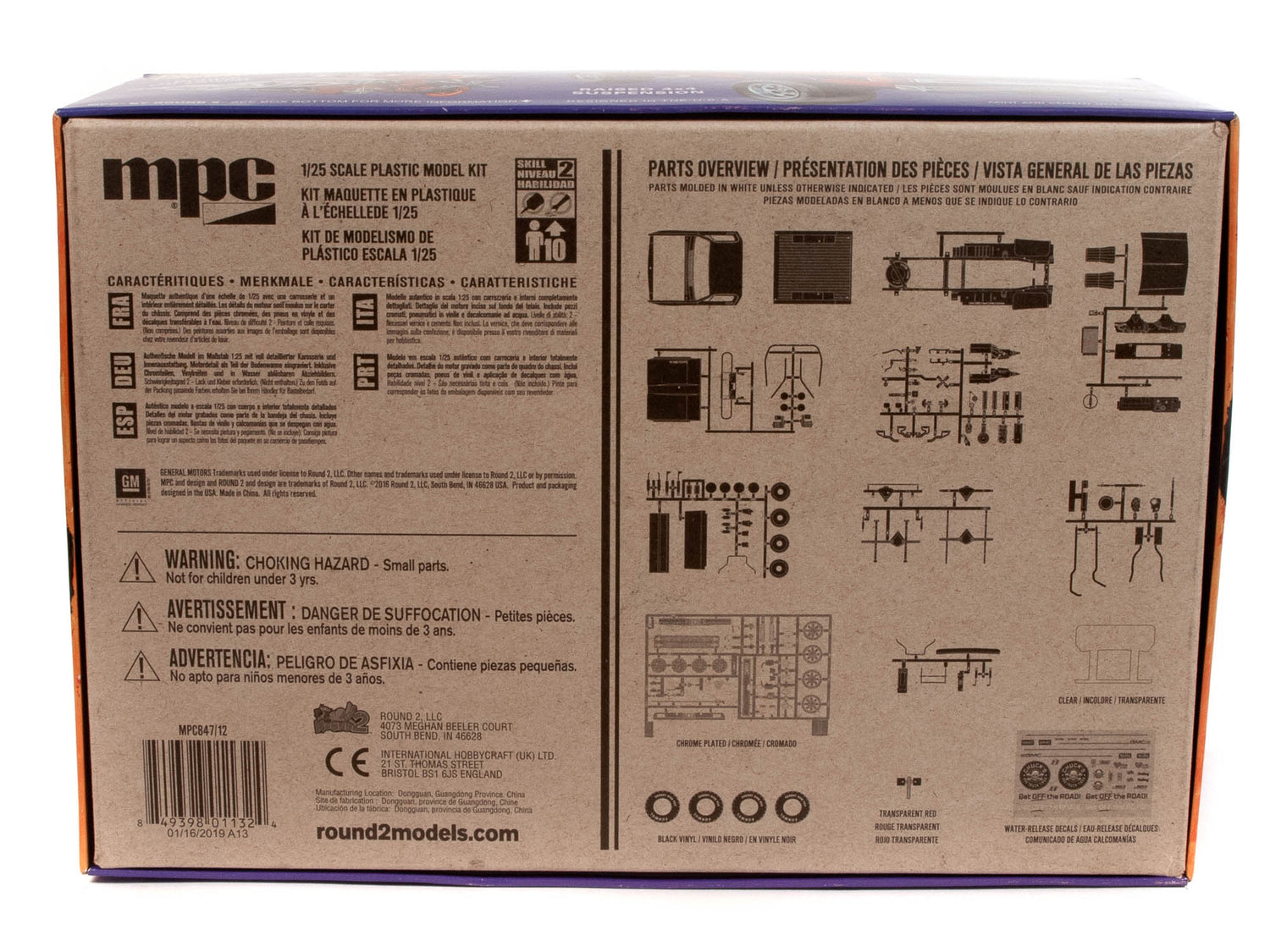 MPC 1984 GMC Pickup (Molded in White) 1:25 Scale Model Kit