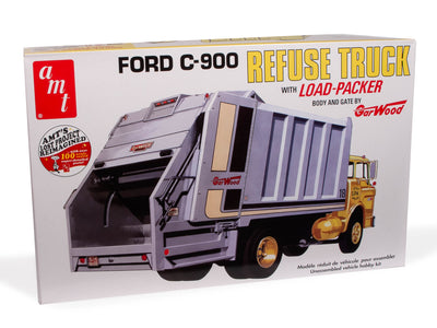 AMT Ford C-900 Gar Wood Load Packer Garbage Truck 1:25 Scale Model Kit