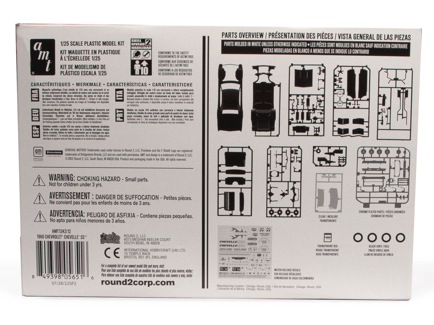 1966 Chevy Chevelle SS Hardtop model parts overview