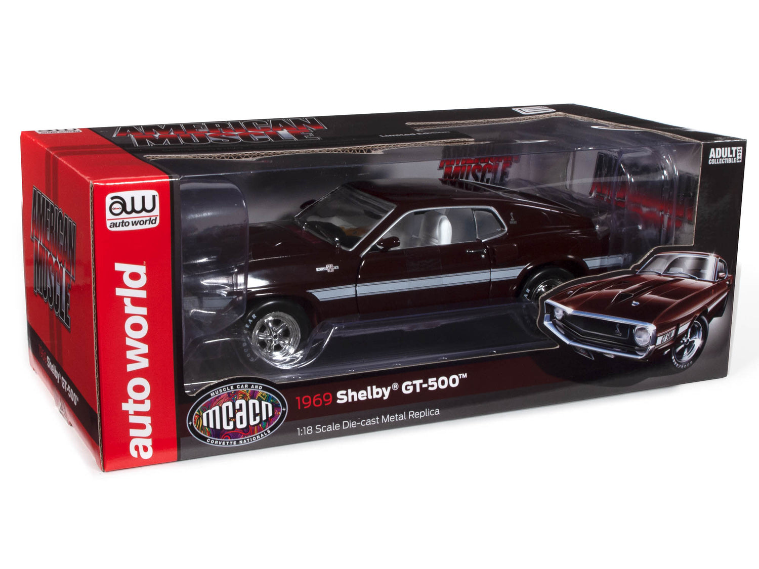 American Muscle 1969 Shelby GT500 Mustang 2+2 (MCACN) 1:18 Scale Diecast