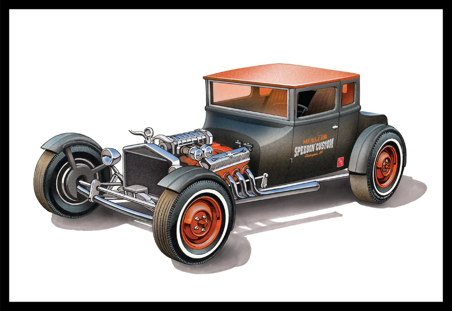 AMT 1925 Ford T "Chopped" 1:25 Scale Model Kit