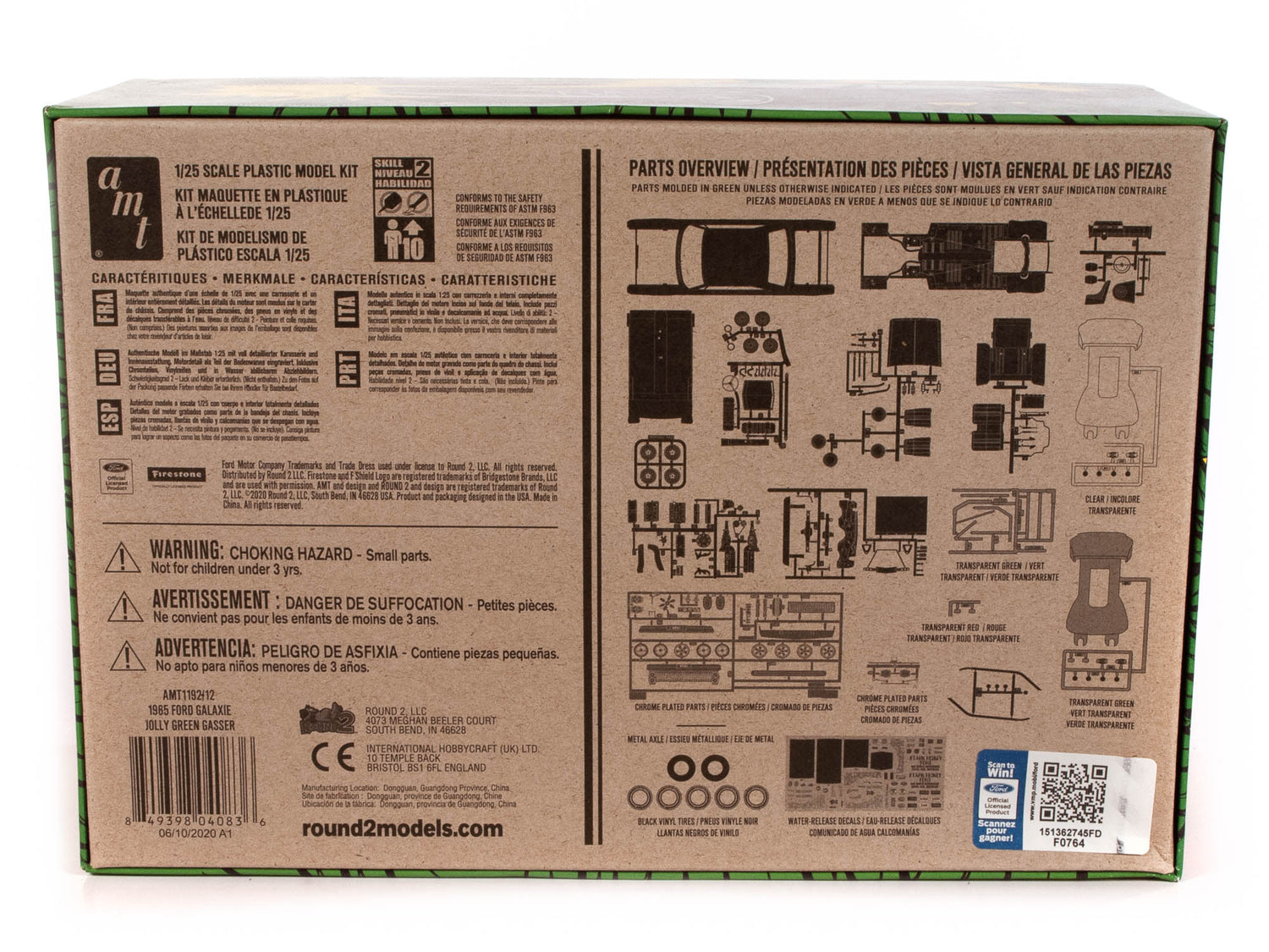 AMT 1965 Ford Galaxie "Jolly Green Gasser" 1:25 Scale Model Kit