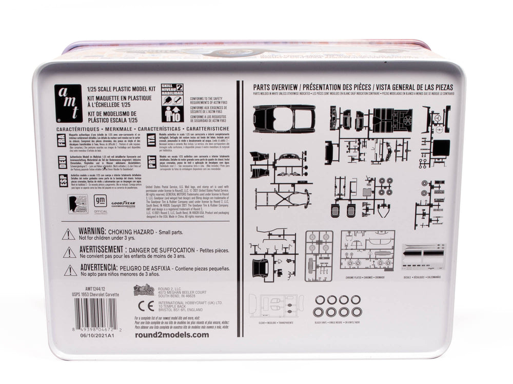 AMT 1953 Chevy Corvette (USPS Stamp Series) 1:25 Scale Model Kit