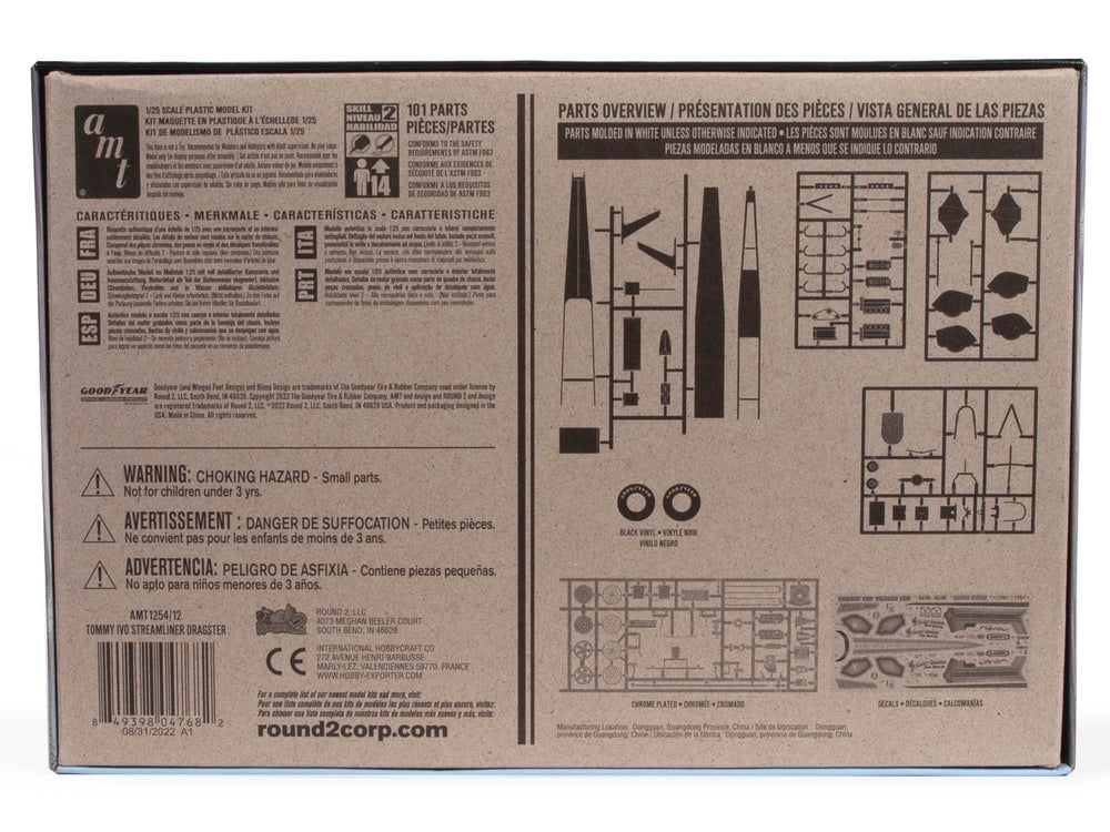 AMT Tommy Ivo Streamliner Dragster 1:25 Scale Model Kit