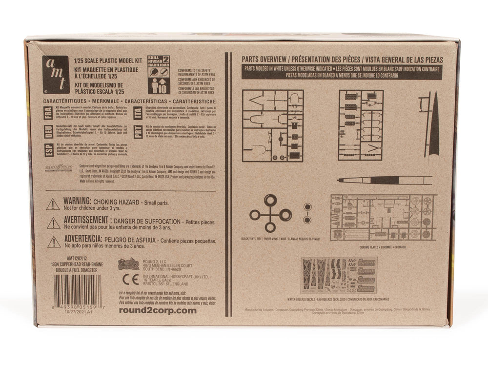 AMT Copperhead Rear-Engine Dragster 1:25 Scale Model Kit