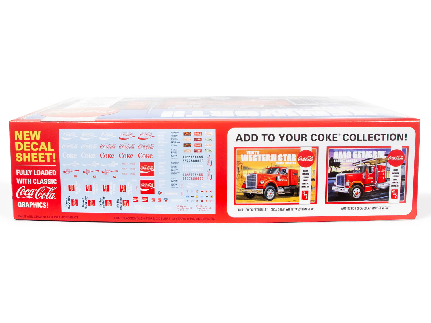 AMT Kenworth W-925 Tractor Coca-Cola 1:25 Scale Model Kit