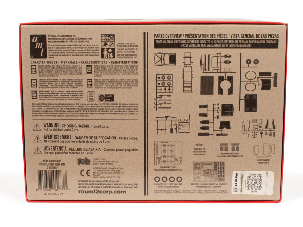 AMT 1980 Dodge Ram D-50 Pickup Coke 1:25 Scale Model Kit