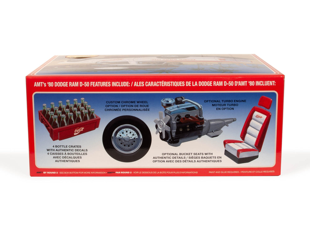 AMT 1980 Dodge Ram D-50 Pickup Coke 1:25 Scale Model Kit