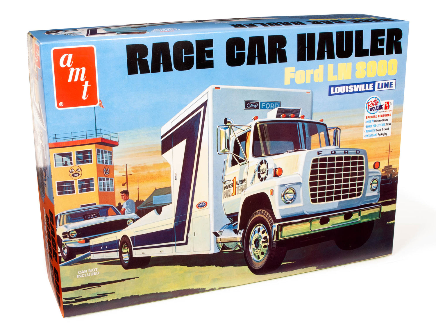 AMT Ford LN 8000 Race Car Hauler 1:25 Scale Model Kit