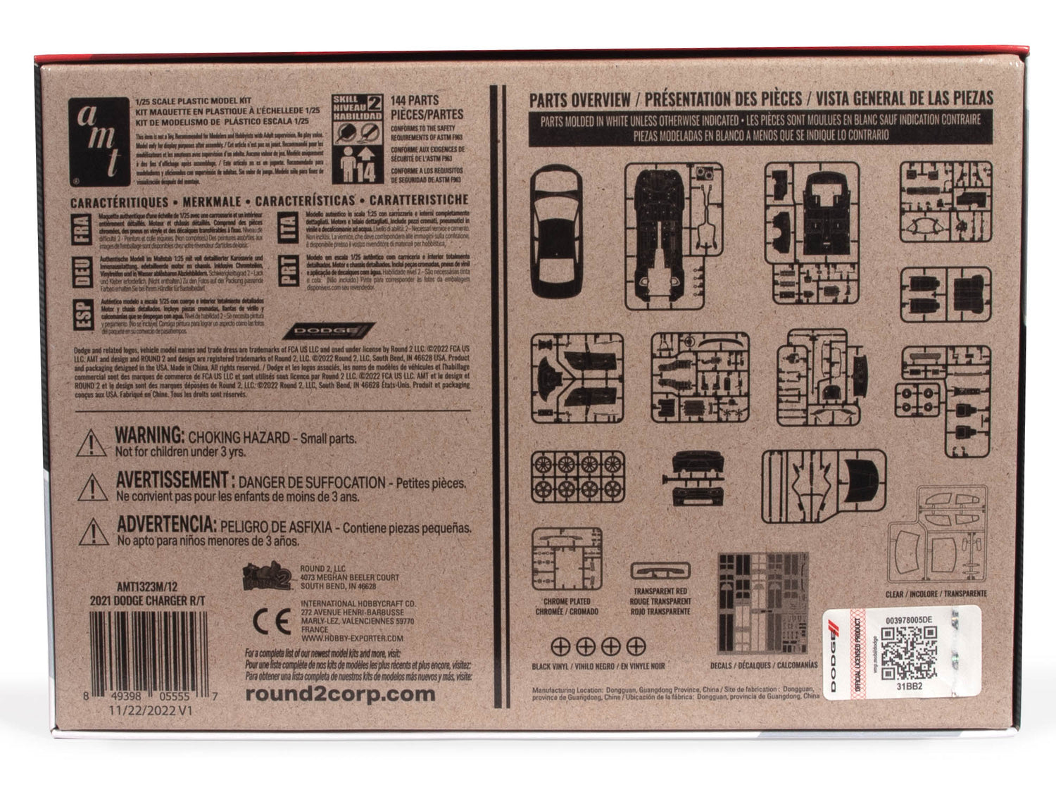 AMT 2021 Dodge Charger RT 1:25 Scale Model Kit