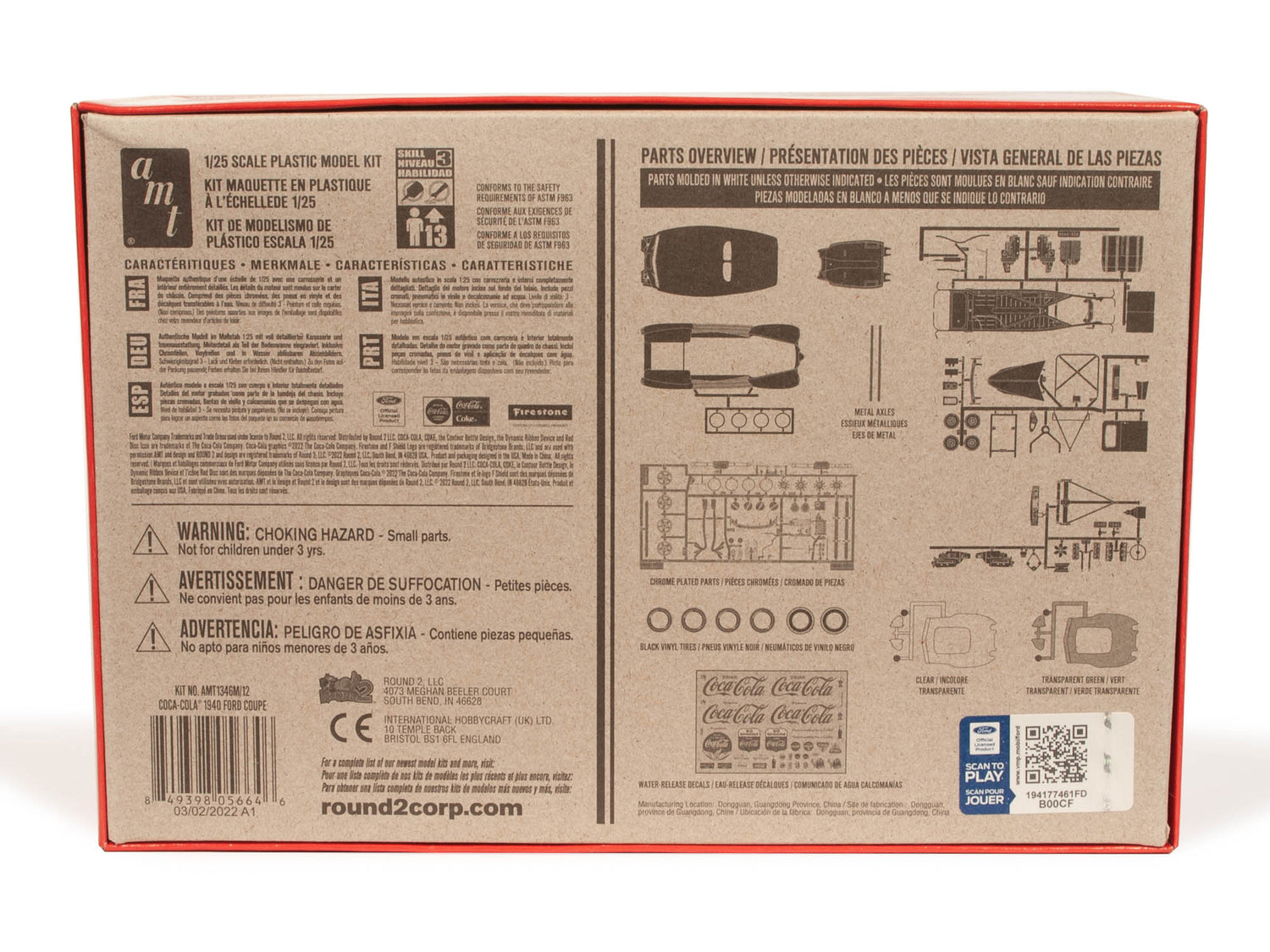 AMT 1940 Ford Coupe Coca-Cola 1:25 Scale Model Kit