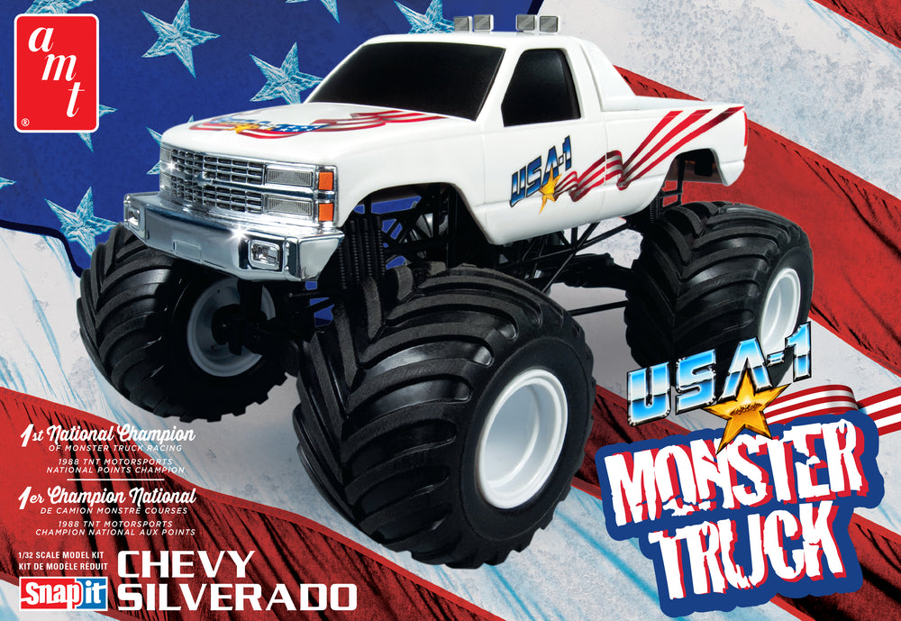AMT USA-1 Monster Truck SNAP 1:32 Scale Model Kit