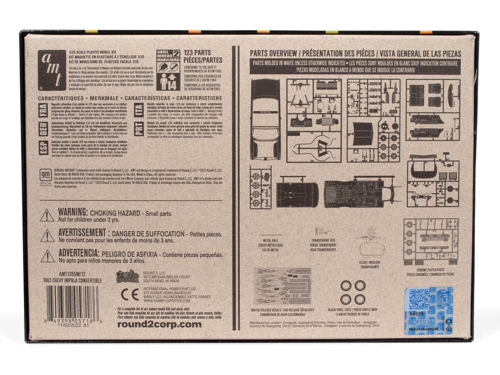 AMT 1962 Chevy Impala Convertible 1:25 Scale Model Kit