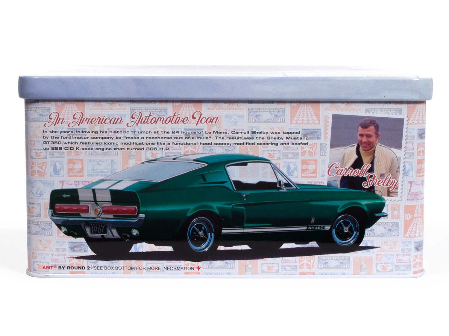 AMT 1967 Shelby GT350 USPS Stamp Series (Tin) 1:25 Scale Model Kit