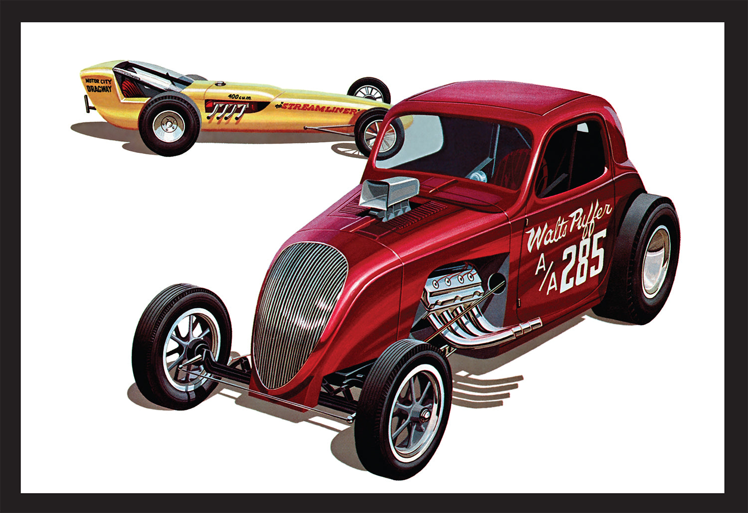 AMT Fiat Double Dragster 1:25 Scale Model Kit
