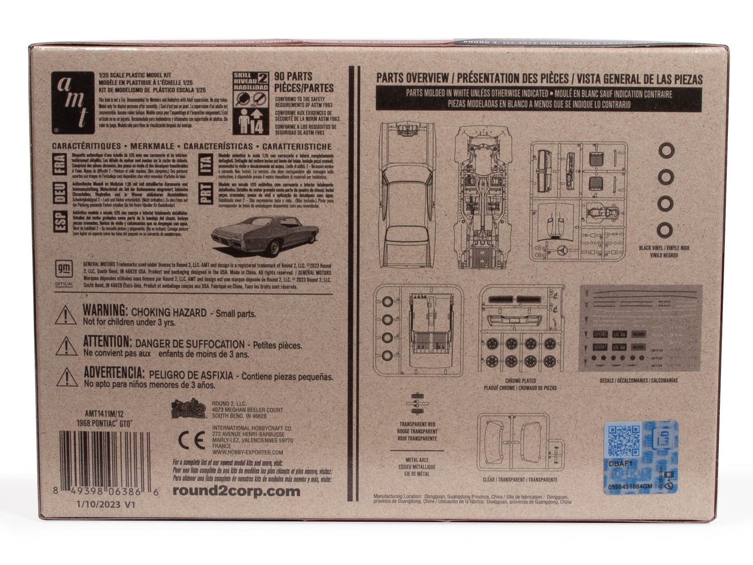 AMT 1968 Pontiac GTO Hardtop Craftsman Plus 1:25 Scale Model Kit