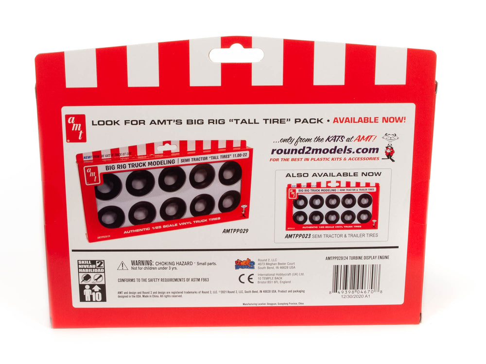 AMT Big Rig Turbine Engine Parts Pack 1:25 Scale Model Kit