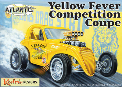 Atlantis Yellow Fever Competition Coupe Keelers Kustoms 1:25 Scale Model Kit