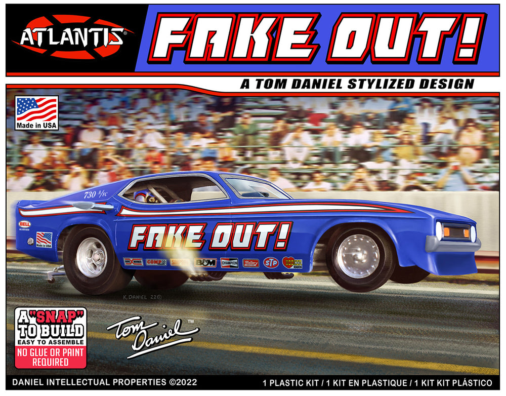 Atlantis Tom Daniel Fake Out Funny Car 1:32 Scale SNAP Model Kit